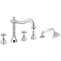 Set de baignoire 5 trous Princeton Bugnatese 880 chromé