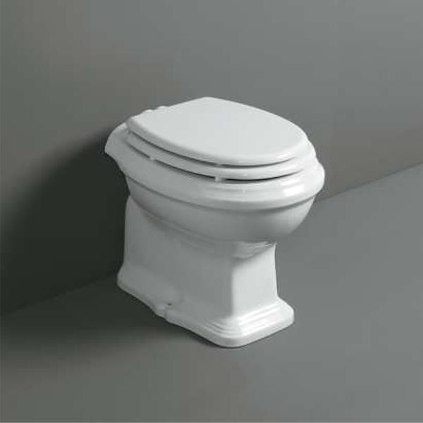 Set sanitari a terra: vaso scarico pavimento, bidet parabolico, sedile -  Arcade, Simas