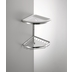Shower accessory with chromed basket and white ceramic bowl - Colombo Design