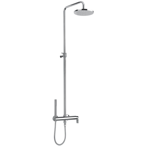 Shower column with diam. 20 cm shower head, hand shower and mixer - Simple, Rubinetteria Bugnatese