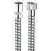 Shower column with sliding rail, diam. 21 cm shower head and taps, chrome - Liberty, Bossini