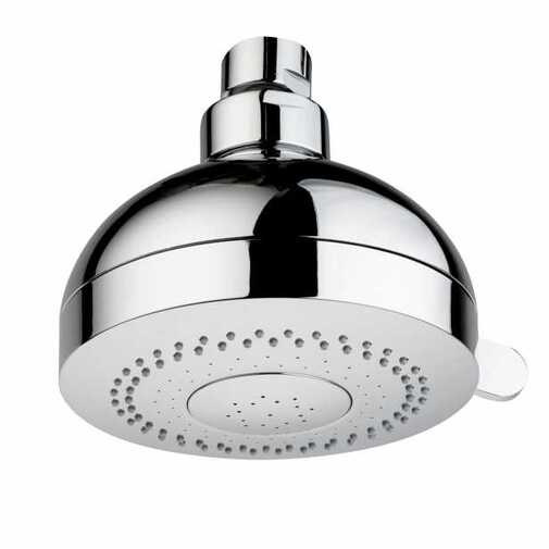 Shower head with 3 jets diam. 10 cm, for low pressure systems, universal connection - Rondo, Bossini
