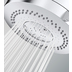 Shower head with 3 jets diam. 10 cm, for low pressure systems, universal connection - Rondo, Bossini
