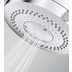 Shower head with 3 jets diam. 10 cm, for low pressure systems, universal connection - Rondo, Bossini