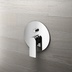 Shower mixer with diverter complete with chromed external part and built-in part - Teo, Geda