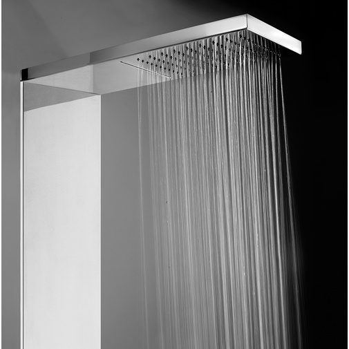 Shower panel with mixer and integrated shower head - Manhattan Panel Flat 3, Bossini