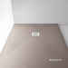 Shower tray in resin with split stone effect, Corda beige, 100x140x3 cm - Well, Arblu