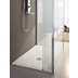 Shower tray in split stone effect resin, ivory white, 100x180x3 cm - Well, Arblu