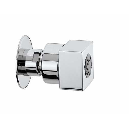 Side adjustable square shower head in chromed brass - Cubic Mas, Bossini