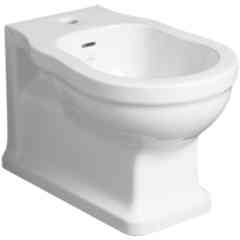 Simas Londra Glossy White Ceramic Wall-Hung Bidet - Classic Single Hole