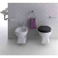 Simas Londra Wall-Hung Toilet Glossy White Ceramic LO 918 - Classic Vintage Design