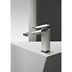 Single hole basin mixer without waste, brushed steel - Mint Acc by Fantini