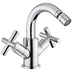 Single hole bidet tap with hot/cold knob Bugnatese Rodos 7344
