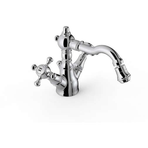 Single hole bidet tap with swivel neck, chromed - KENT 2, Zazzeri
