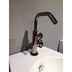 Single-hole washbasin tap without waste, glossy roseè - Tibò, Geda
