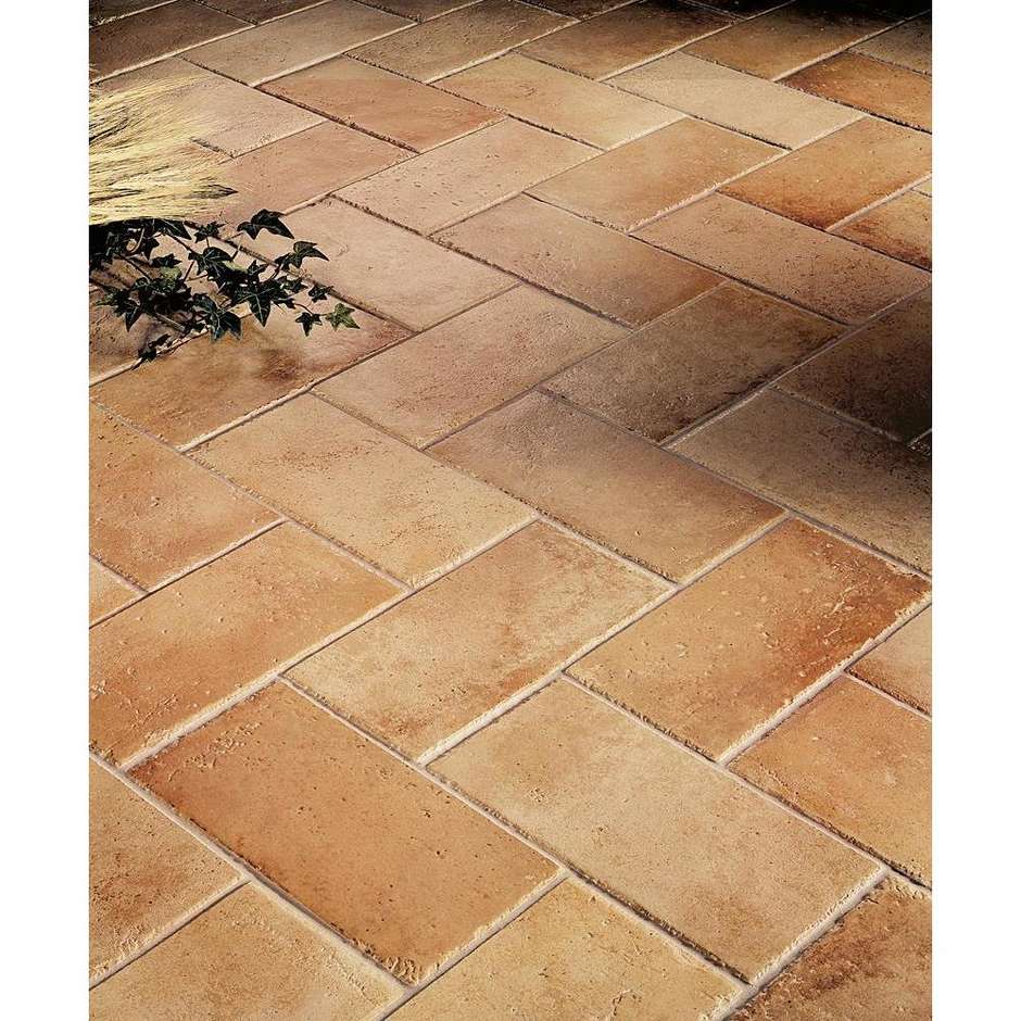 Skirting board with terracotta effect in Colfiorito light color porcelain stoneware 7,2x30 - Casali, Cotto d'Este