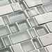 Slate and glass mosaic, for walls, White 30x30 cm - Multiglass, Boxer