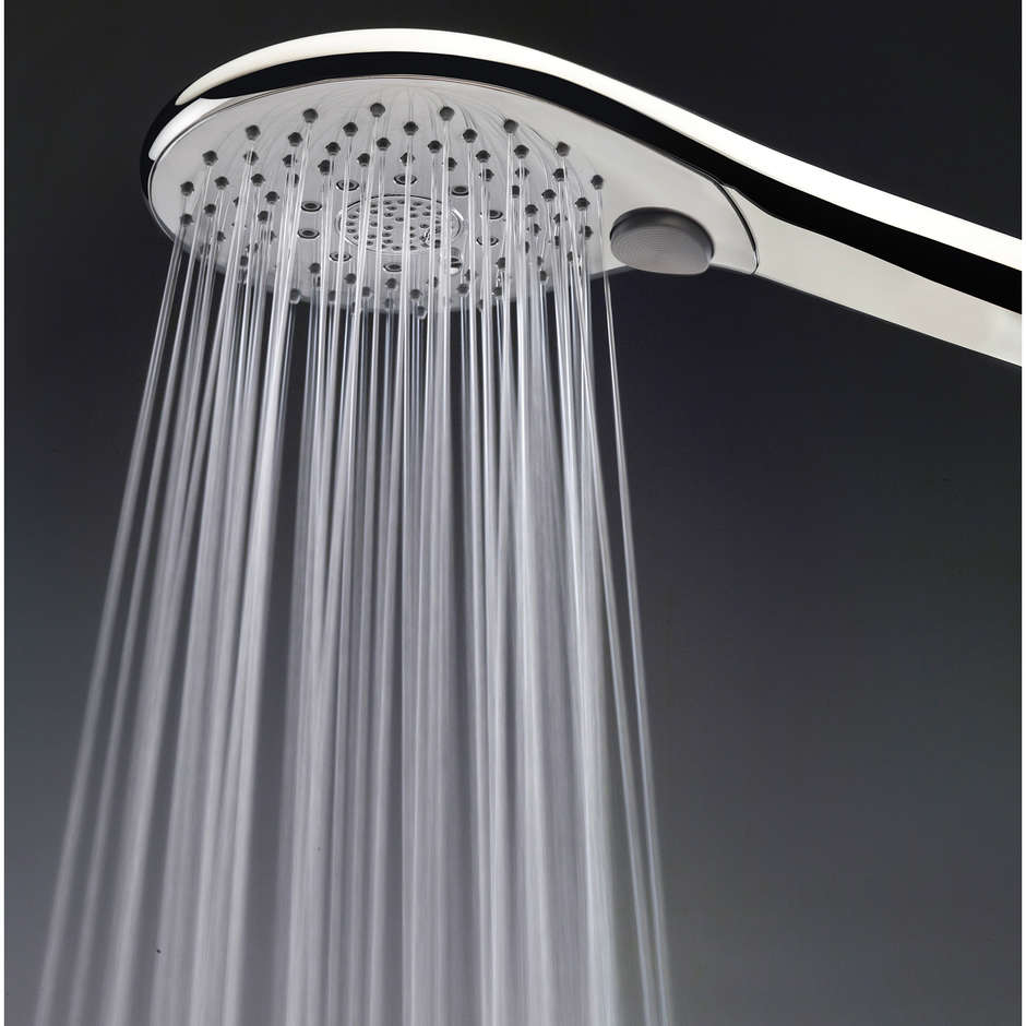 Sliding bar 90 cm hand shower 6 jets anti-twist hose - Syncronia, Bossini