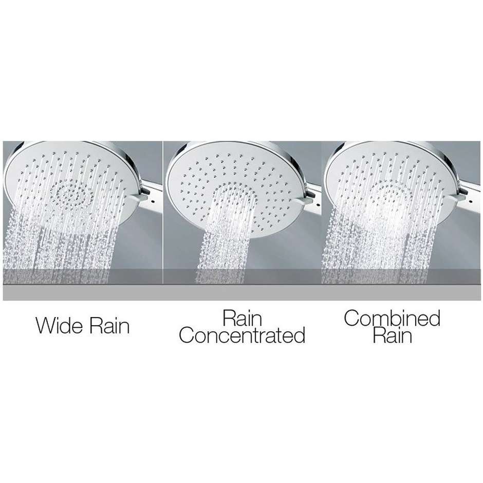 Sliding rail 75 cm, 3 jets water saving anti-twist handshower - Syncronia, Bossini