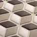 Small size 3D effect recycled glass mosaic for floor and wall Moka 30x30 cm - 3D, Boxer