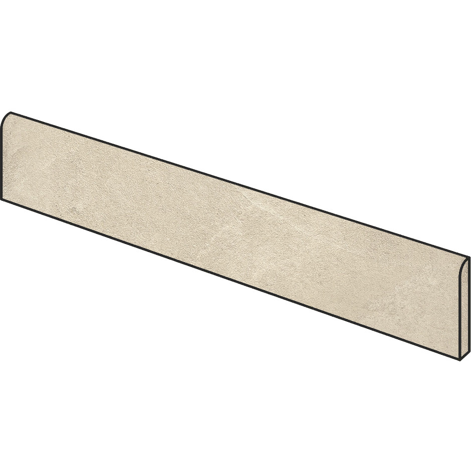 Sockelleiste in Harzoptik, rektifiziert, 7x90 cm Beige - Comfort R, Dom Ceramiche