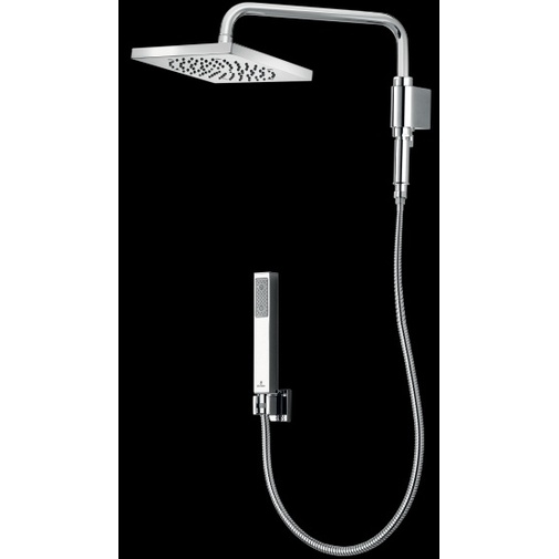 set saliscendi Bossini WD0125 38 cm cromo abs con doccetta e flessibile. Bagno e ricambi