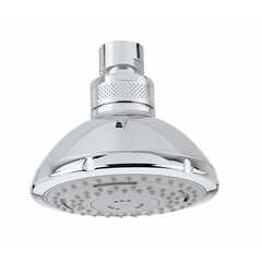 Soffione a 2 getti+massaggio, cromo, rotondo 9,3 cm, attacco universale - Duetto Rain, Bossini