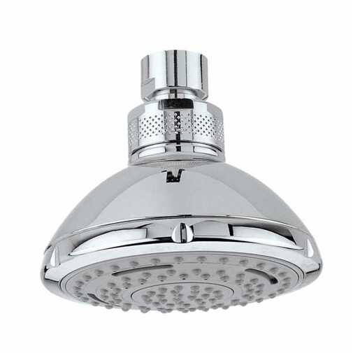 Soffione a 3 getti cromo, rotondo 9,3 cm, attacco universale - Duetto Rain, Bossini