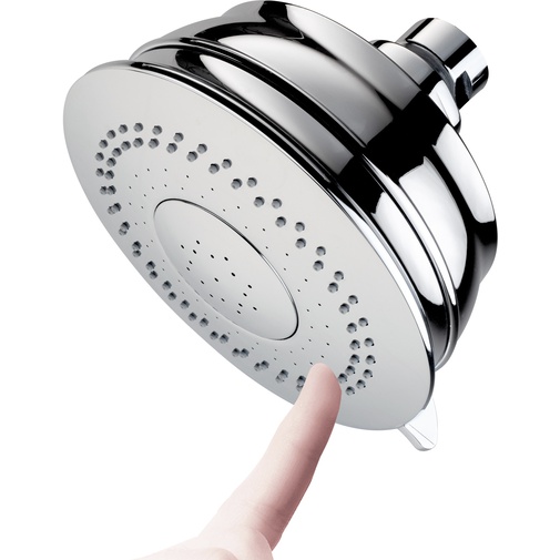 Soffione a 3 getti, diam11 cm, per impianti a bassa pressione, attacco universale - Classic, Bossini