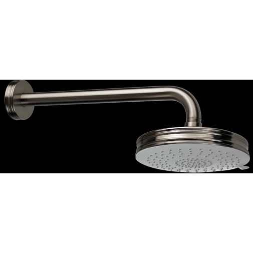 Soffione a 3 getti, rotondo 14 cm, con braccio a muro, cromo - Liberty, Bossini