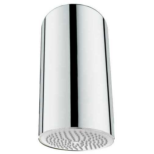 Soffione cilindrico moderno a soffitto diametro 14 cm - Dinamic inox, Bossini