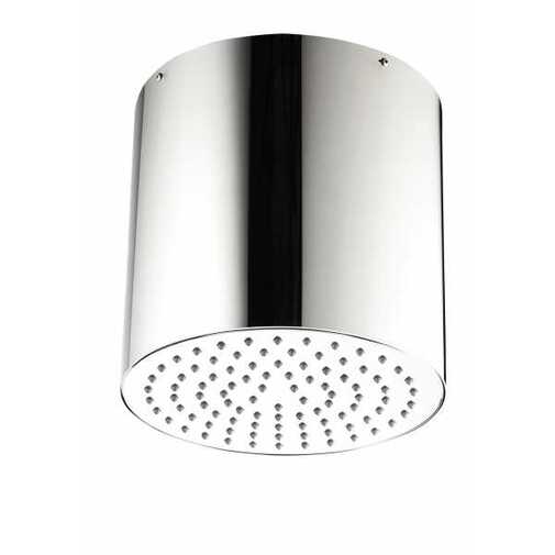 Soffione cilindrico moderno a soffitto diametro 20 cm - Oki inox, Bossini