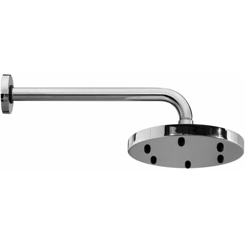 Soffione cromato tondo diametro 22cm, con nebulizzatore e braccio a muro 30 cm - Nebulizair, Bossini