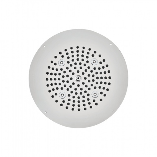 Soffione da incasso a soffitto con led blu, rotondo diametro 37 cm, design esclusivo - Dream Oki, Bossini