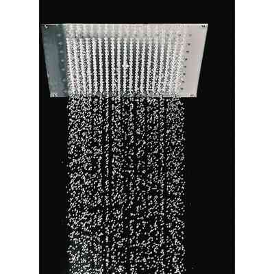 Soffione da incasso a soffitto dal design raffinato, quadrato 37x37 cm - Paris, Bossini