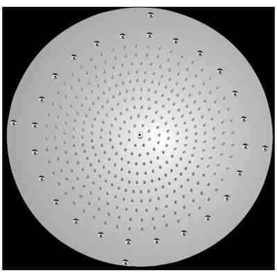 Soffione da incasso a soffitto dal design raffinato, rotondo diametro 37 cm - Paris, Bossini