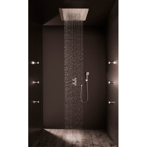 Soffione da incasso a soffitto quadrato 47x47 cm, design contemporaneo - Dream, Bossini