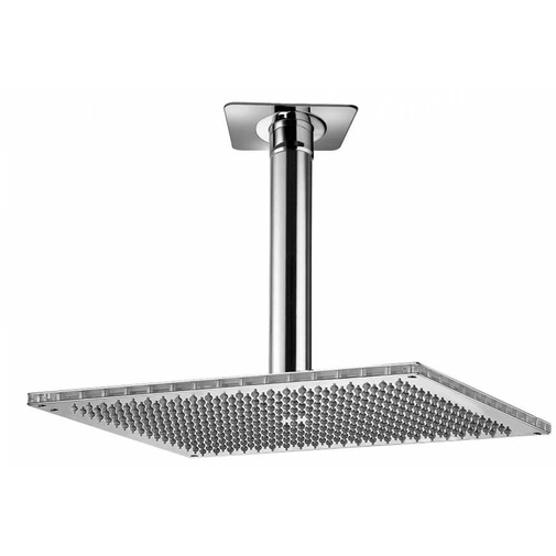 Soffione dal design esclusivo, rettangolare 30x40 cm, con braccio a soffitto - Dream Cube, Bossini