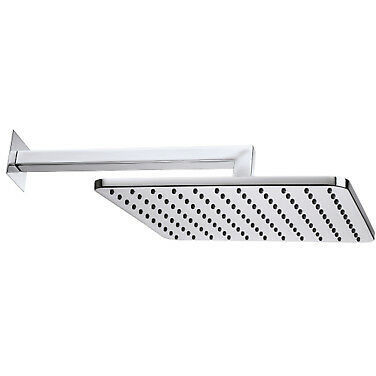 Soffione doccia 28x28 cm con braccio a muro 35 cm, cromo - Cosmo, Bossini