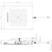 Soffione incasso a soffitto, 3getti pioggia cascata nebulizzatore 57x47 cm - Dream/3, Bossini
