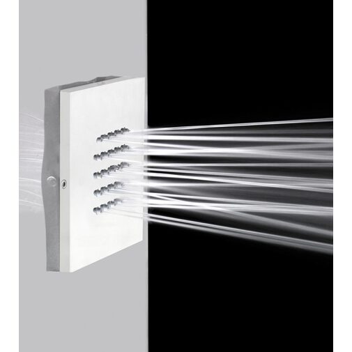 Soffione laterale per doccia quadrato 10x10 cm, cromo - Cubic Flat, Bossini