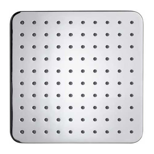 Soffione quadrato, dal design elegante, 23x23 cm, cromo, attacco universale - Cosmo, Bossini