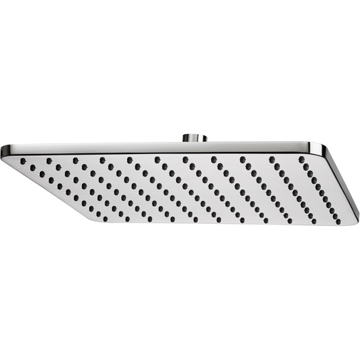 Soffione quadrato, dal design elegante, 28x28 cm, cromo, attacco universale - Cosmo, Bossini