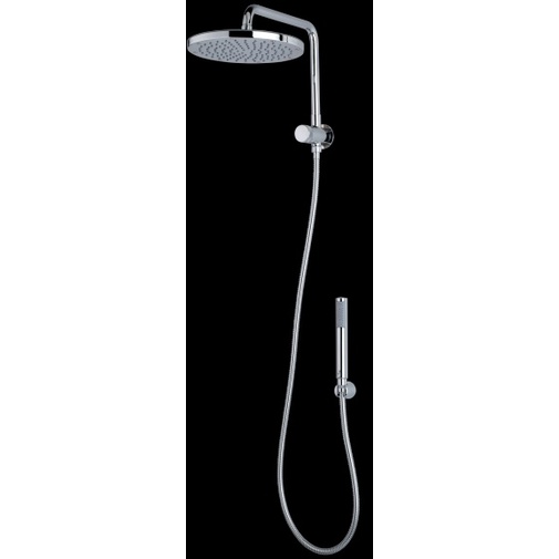 Soffione rotondo 25 cm, con doccetta integrata, cromo - Oki-Renovation, Bossini