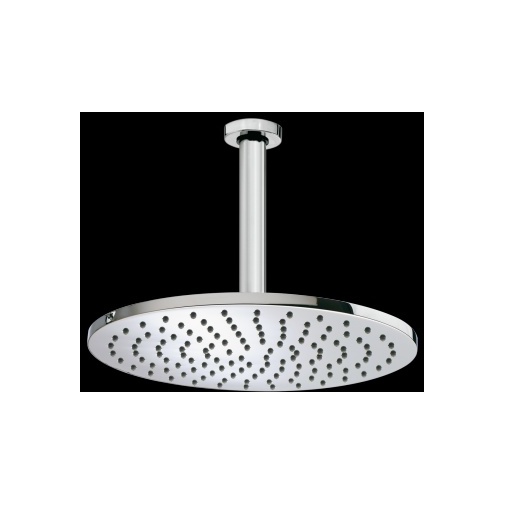 Soffione tondo cromato diametro 28 cm, con braccio a soffitto 30 cm - Cosmo, Bossini