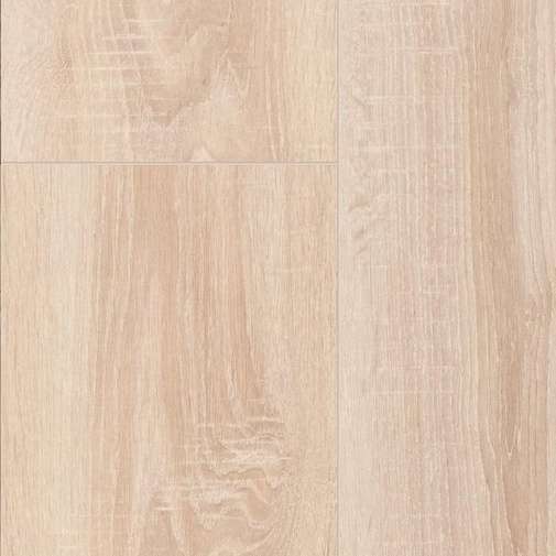 Sol stratifié effet bois épaisseur 8 mm, beige 138,3x19,3 cm - Chêne Rialta, Ambientis