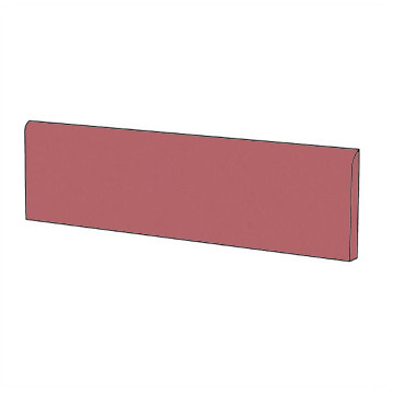 Solid color porcelain stoneware skirting board Rosa Purple 9x60cm - Architecture, Casalgrande Padana