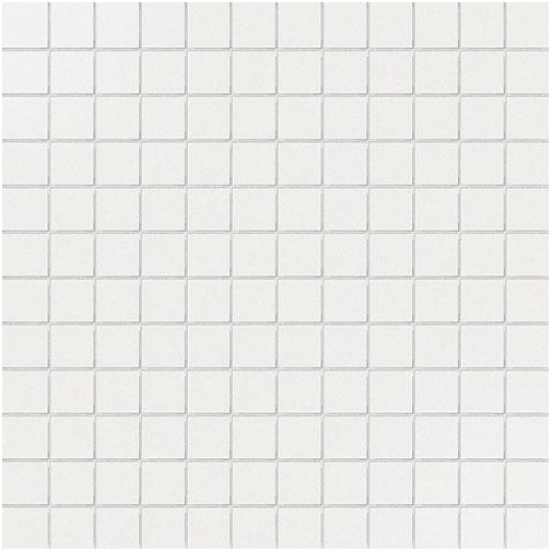 Solid color porcelain stoneware tile, glossy surface, Talc 5x5 cm - Lucidi, Cesi Ceramica