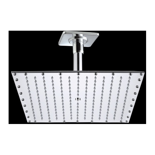 Sophisticated ceiling shower head, square 40x40 cm, low thickness - Paris Cube, Bossini
