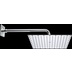 Sophisticated wall-mounted shower head, 40x40 cm square, low thickness - Paris, Bossini